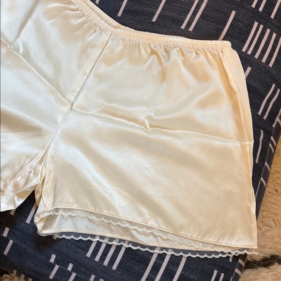 DONNI. Silk Tap Shorts in Light Yellow - Picture 7 of 17
